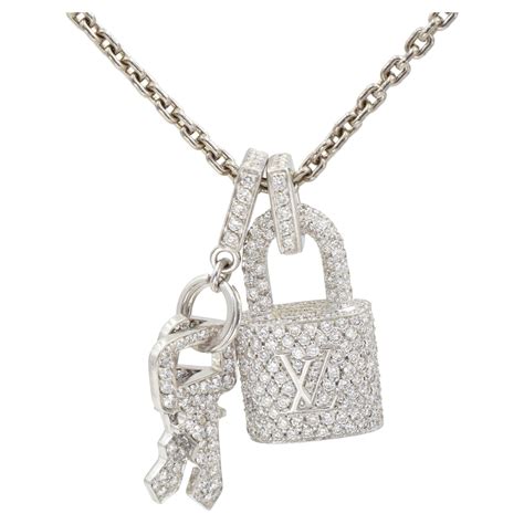 louis vuitton diamond pendants|louis vuitton lock pendant.